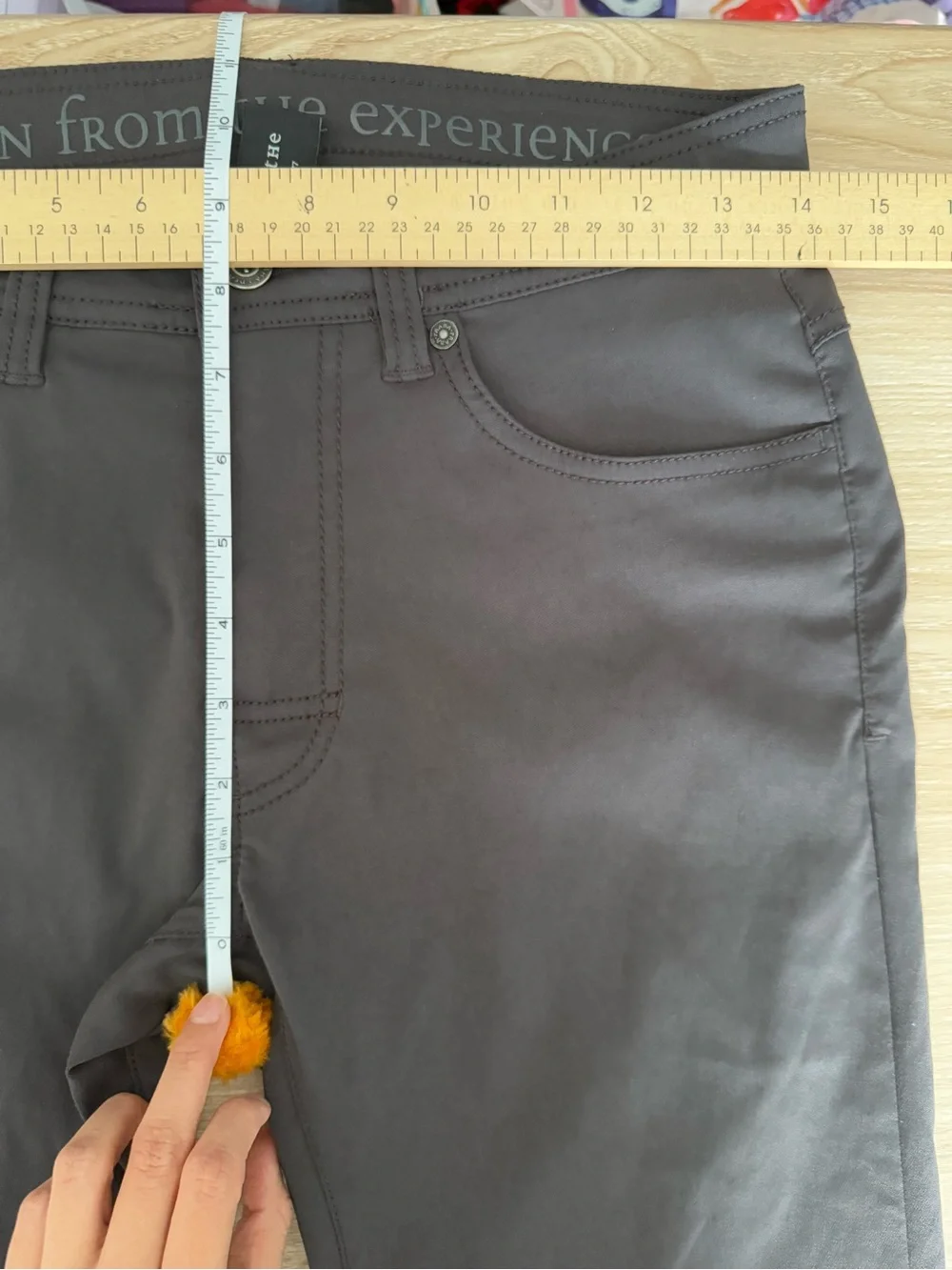 Prana 28X32 Slim Fit Grey Charcoal Pants Outdoor Hike Trail Gorp